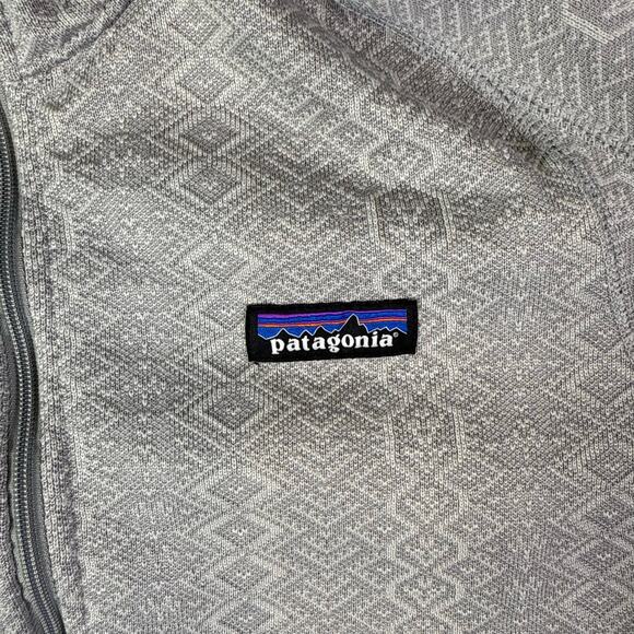 Patagonia Womens M Better Sweater 1/4 Zip Gray Aztec Pullover Longsleeve 25618 - Picture 3 of 7